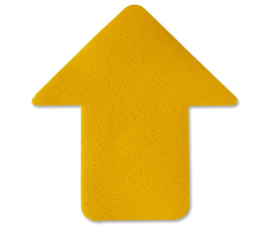 5S 플로어 표시 스티커 화살표형 노랑 76×70mm 10장 세트 J1023 1 세트(10장입)