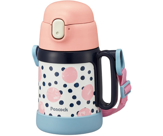 2WAY Type Step Up Bottle Coral Dot ASK-W40 CRD 1 piece