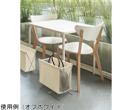 Side wagon, synthetic leather x mesh, off-white, R-355 OW, 1 piece