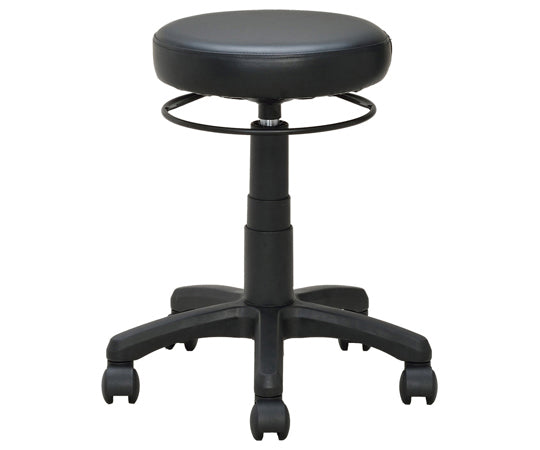 ラウンドキャスタースツール　ブラック　RFRCS-FPBK 1脚