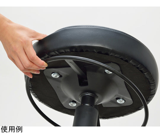 ラウンドキャスタースツール　ブラック　RFRCS-FPBK 1脚