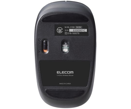 BlueLED Mouse Wireless 5 Buttons Quiet Antibacterial Black M-BL21DBSKBK 1pc