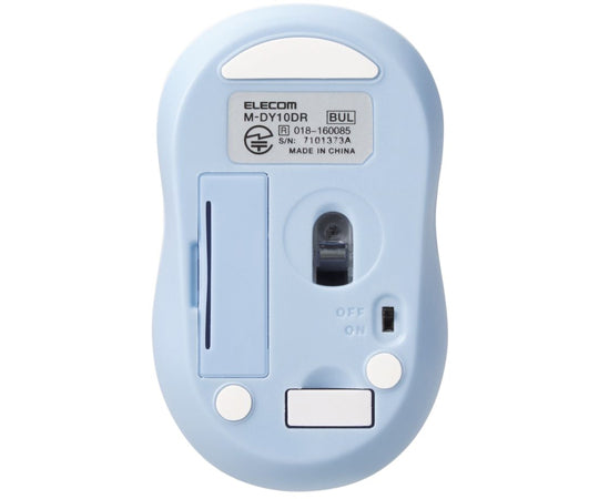 Wireless Mouse, Optical, S Size, Antibacterial, Light Blue, M-DY10DRSKBUL, 1 pc