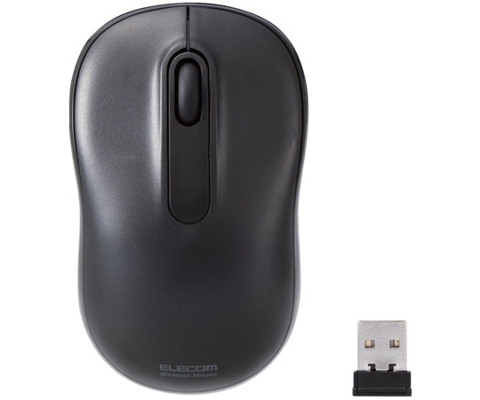 무선 마우스 광학식 M 사이즈 항균 블랙 M-DY11DRSKBK 1개