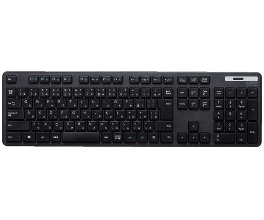 無線キーボード　メンブレン式　フルサイズ　薄型　ブラック　TK-FDM110TXBK 1個