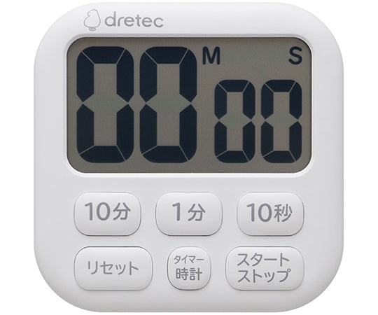 大画面タイマー　ポポラ6　ホワイト　T-592WT 1個