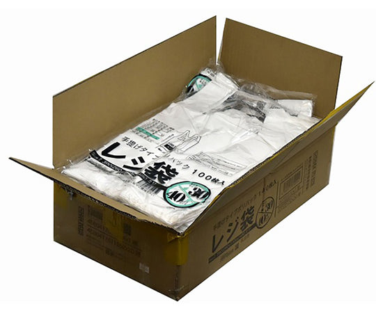 Case sales: Milky white plastic shopping bags, East 30, West 40, 260 (390) x 480 (100 bags x 20 packs) 00723130 1 box (100 bags x 20 packs)