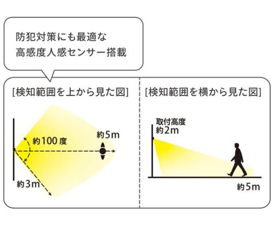 비질 솔라 인감 센서 라이트 Black KL-10378 1개
