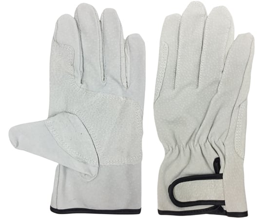 豚床革手袋　マジックテープ　アテ付　10双組　Lサイズ　AG547-10P-L 1組(10双入)