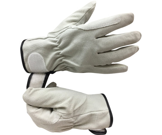 豚床革手袋　マジックテープ　アテ付　10双組　Lサイズ　AG547-10P-L 1組(10双入)
