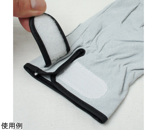 豚床革手袋　マジックテープ　アテ付　10双組　Lサイズ　AG547-10P-L 1組(10双入)