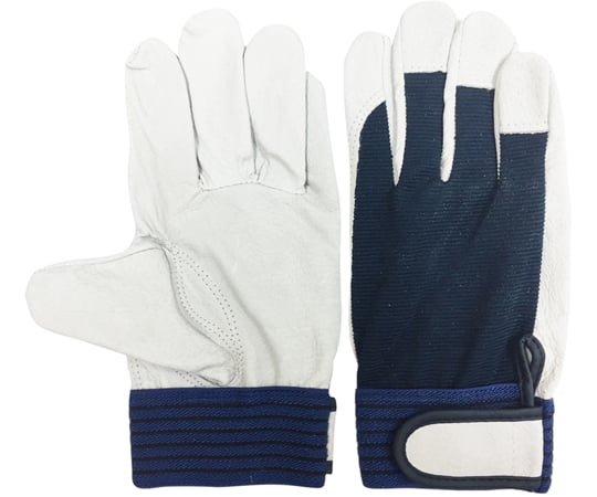 豚クレスト　背抜き手袋　マジックテープ　Lサイズ　AG508-L 1双