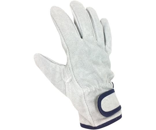 牛床革手袋　マジックテープ　内綿　Lサイズ　AG442-L 1双