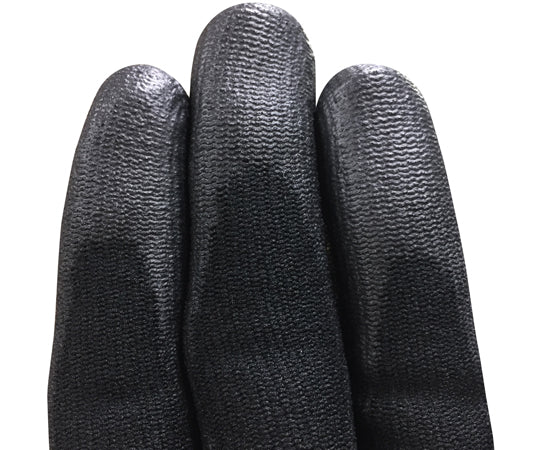 ウレタン背抜き手袋　エステル　ブラック　10双組　Lサイズ　AG7701-L 1組(10双入)