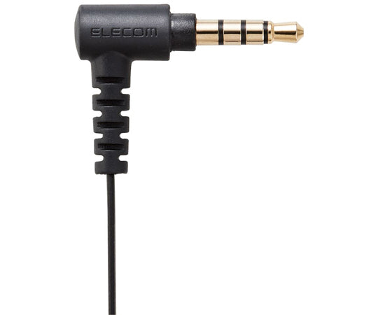 In-ear type headset, canal, with mute switch, both ears, 4-pole φ3.5mm conversion cable included, black, HS-EP17TBK, 1 piece