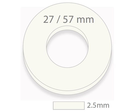 Brava Protective Seal Thickness 2.5mm x Inner diameter 27mm x Outer diameter 57mm 1 box (10 sheets) 12037 1 box (10 sheets)