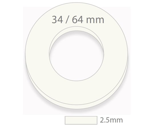 Brava Protective Seal Thickness 2.5mm x Inner diameter 34mm x Outer diameter 64mm 1 box (10 sheets) 12039 1 box (10 sheets)