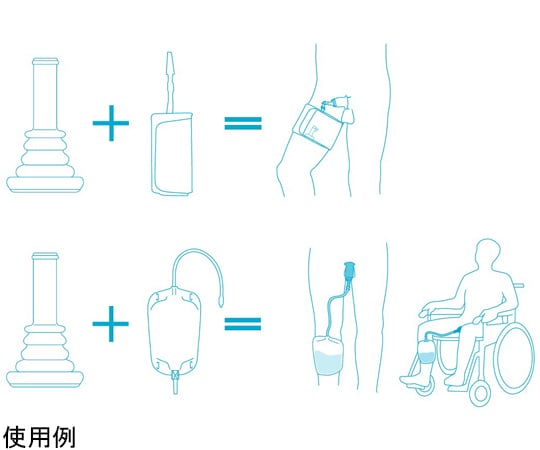 コンビーン セキュアー ワンピース ノンタッチアプリケーター付（収尿器の裏側に粘着剤付） 直径25mm 1箱（15個入）　52254 1箱(15個入)