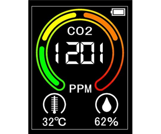 二酸化炭素濃度測定器(NDIRセンサ式)　SN-210C 1個