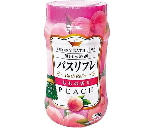 Bath Refre Medicated Bath Salts Peach Scent 680g 227859 1 piece
