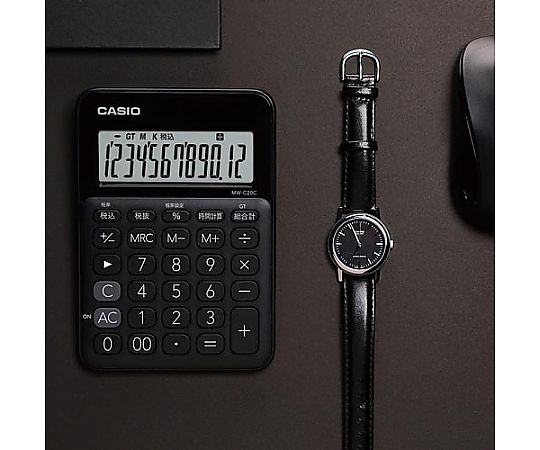 カラフル電卓 MW-C20C-BK ブラック　MW-C20C-BK-N 1台