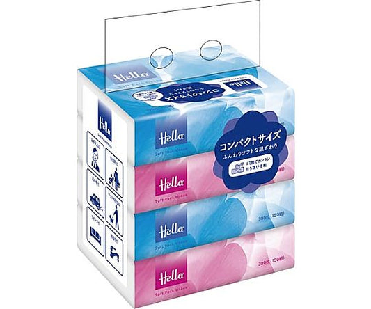 ハローコンパクトソフトパックティシュ 1パック（4個入）　8258 1パック(4個入)