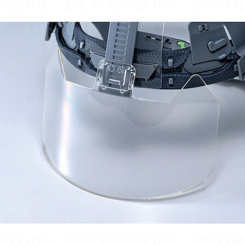 DIC 초경량 투명 바이저 헬멧(실드면 부착) AA23-CS KP 화이트/블루 AA23-CS-HA8-KP-W/B 1개