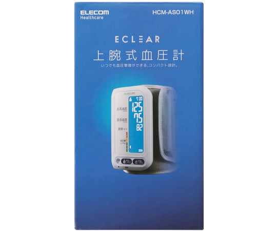 ECLEAR Upper Arm Blood Pressure Monitor White HCM-AS01WH 1 piece