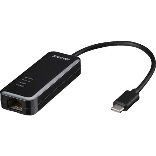 ＢＡＦＦＡＬＯ　Ｇｉｇａ対応　Ｔｙｐｅ−Ｃ　ＵＳＢ３．２（Ｇｅｎ１）用ＬＡＮアダプター　ブラック　LUA5-U3-CGTE-BK　1 個