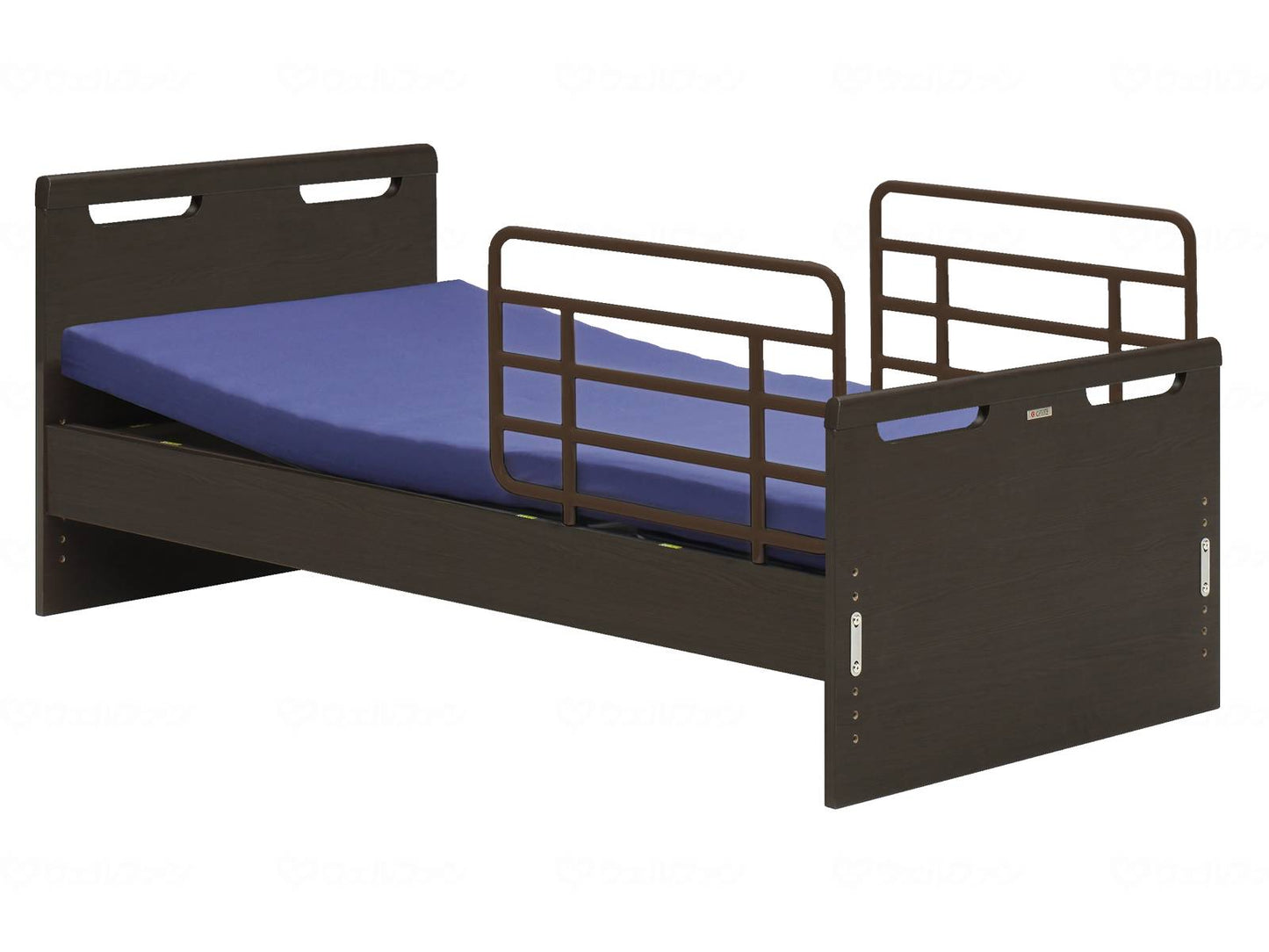 Glanz Carasel 1M (with mattless and side guards) Dark brown Flat type