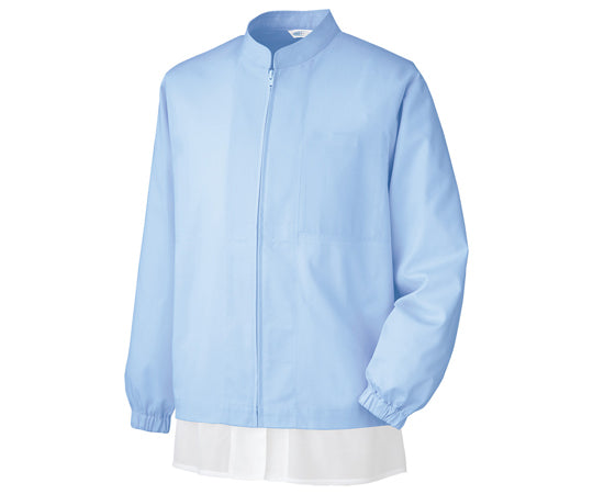 백의 식품 산업용 남녀 공용 긴소매 블루존 능직 상단 블루 S MH305B-UE-S 1벌