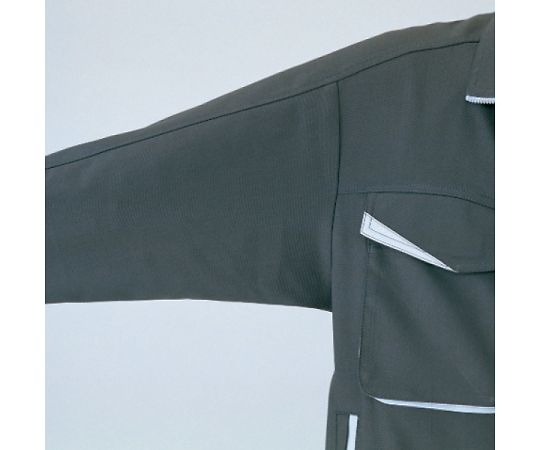 秋冬作業服 帯電防止JIS適合 男女ペアブルゾン 上 チャコール 3L　G489-UE-3L 1着