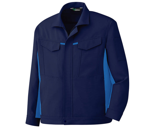 秋冬作業服　男女共用　ジャンパー　上　ネイビー　4L　G697-UE-4L 1着