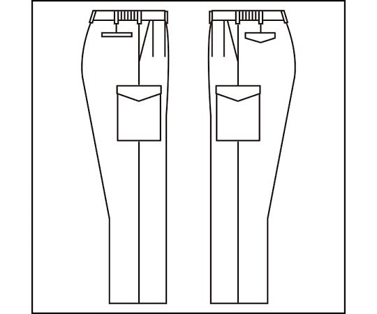 Autumn/Winter Workwear Antistatic JIS Compliant Eco Mark Certified Cargo Slacks Navy LL RC197C-SITA-LL 1 Piece