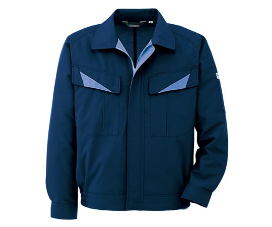 Spring/Summer Workwear, Antistatic JIS Compliant, Wind-Free, Unisex Pair Long Sleeve Blouson, Navy, L, GS2627-UE-L, 1 Piece