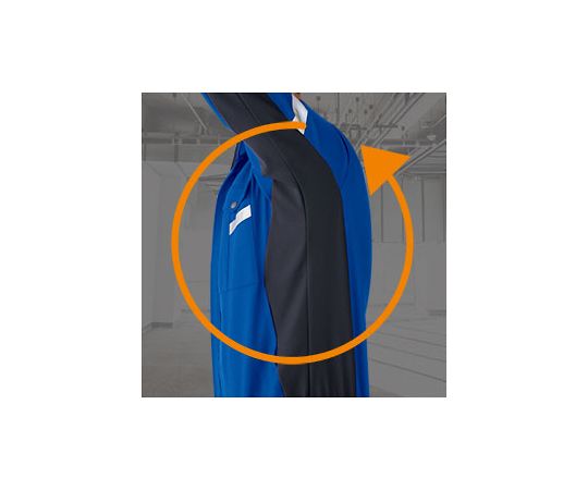 Spring/Summer Workwear Antistatic JIS Compliant Verdexcel Long Sleeve Blouson Royal Blue x Charcoal 5L VES2543-UE-5L 1 Unit