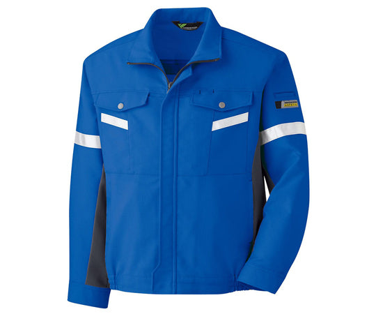 Spring/Summer Workwear Antistatic JIS Compliant Verdexcel Long Sleeve Blouson Royal Blue x Charcoal 5L VES2543-UE-5L 1 Unit