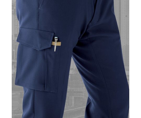 Spring/Summer Workwear Antistatic JIS Compliant Verdexcel Stretch Cargo Pants 80% Poly Navy 5L VES527C-SITA-5L 1 Pair