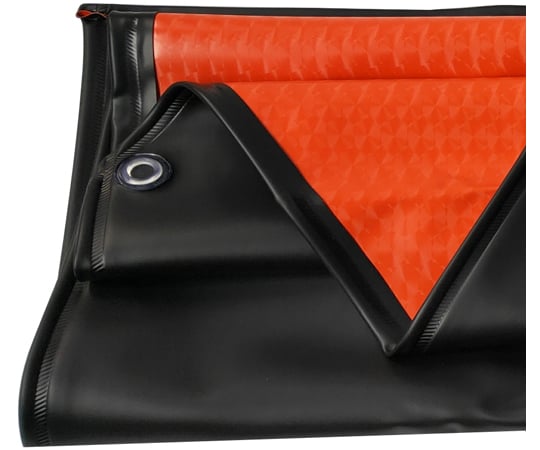 방수 방유 앞치마 두께 0.5mm 가슴 첨부 앞치마 검정 12451-1 1장