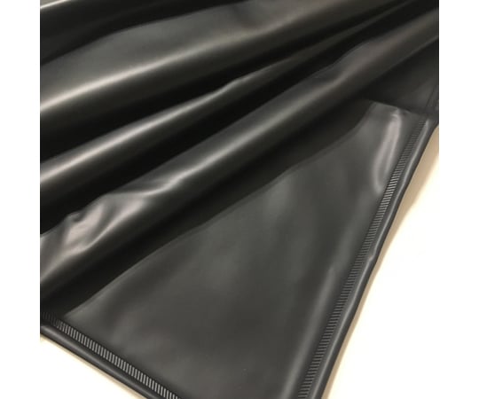 방수 방유 앞치마 두께 0.5mm 가슴 첨부 앞치마 검정 12451-1 1장