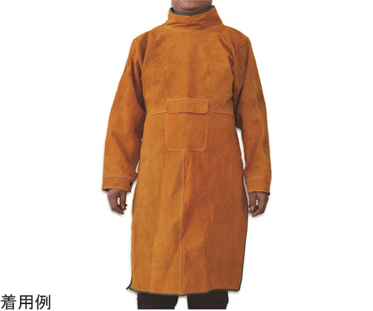 용접용 소가죽 보호복 프리 사이즈 갈색 39951 1개