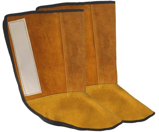 용접용 소가죽 신발 커버 최장부 약 27 cm옐로우 J2354 1쌍