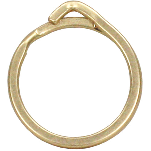 KONTEC 손가락이나 손톱에 쉬운 키링 링 내경 약 15mm 2개입 매트 골드 AP-41 1개