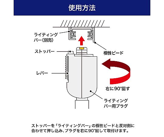 ライティングバー用ライト　AC100V　50/60Hz　E26　アイボリー　LRS-BLNE26C(IV) 1個