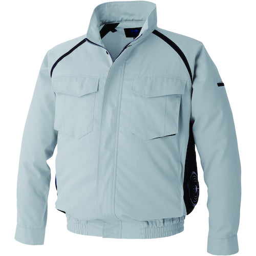 空調服　空調服［［Ｒ下］］　長袖ブルゾン　ウエアのみ　シルバー　４Ｌ　KU92400K30S6　1 着