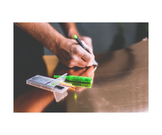 Replacement lead for "Dry" mechanical pencil for construction use, 10 pieces, black 2B 4030, 1 pack (10 pieces)