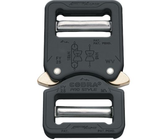 COBRAプロスタイル バックル 25MM ブラック VV　FY25KVV 1個