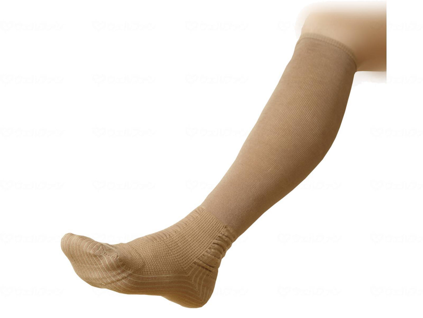 Corporation Pearl Star Swelling Prevention Socks, Beige, 23-24cm
