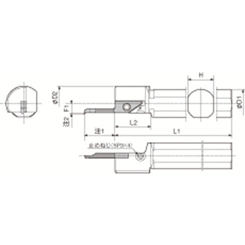 Kyocera Small Inner Diameter Boring System Bar S-SVN-N S20H-SVNR12N 1 pc