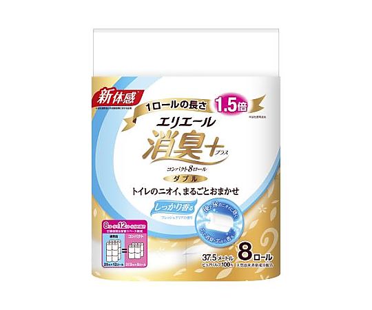 Toilet paper (deodorizing + double/64 rolls) EA929AD-8 1 box (64 rolls)